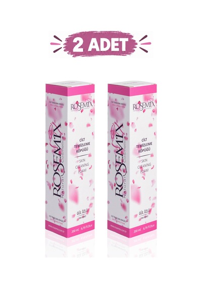 Rosemix - 233 - - Cilt Temizleme Köpüğü Gül 200 Ml - 2 Adetlik - Csmo-tex - Set Ürün