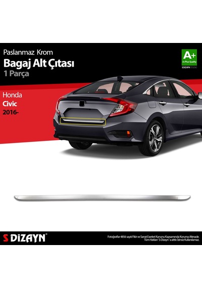 S-Dizayn Seat Leon Krom Bagaj Alt Çıtası 2006 - 2012