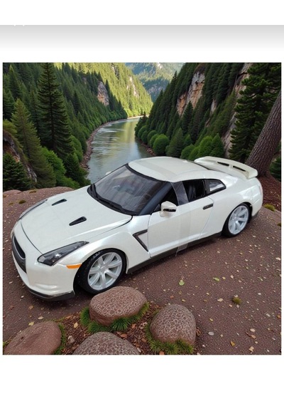 Burago 1:18 2009 Nissan Gt-r R35 Özel Renk Sedefli Beyaz Model Araba