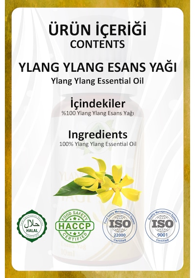 Ylang Ylang Yağı Cananga Odorata Essential Oil 10 Ml