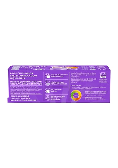 .kids Diş Macunu 4-7 Yaş 35 Ml Sakız Çok renkli