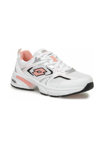 Lotto Athens Wmn Kalın Taban Fileli Kadın Günlük Spor Sneaker Ayakkabı Beyaz-pembe Beyaz - Pembe