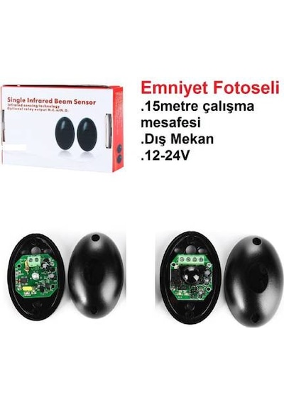 Fotoseli Otomatik Kapı Emniyet Sensörü Kepenk Alıcı