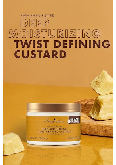 Shea Moisture Raw Shea Butter Nemlendirici Bukle Belirginleştirici Durulanmayan Saç Kremi 326gr