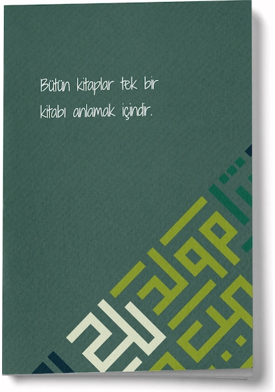 Bütün Kitaplar Tek Bir Kitabı Anlamak İçindir A6 Çizgili Mini Defter Not Defteri Çok Renkli