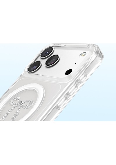 İphone 18 Pro Max Uyumlu Kılıf M-safe Şarj Özellikli Zore Paris Mova Sert Pc Kapak Şeffaf