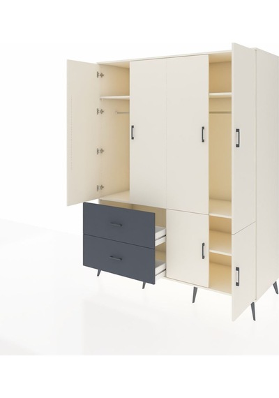 Kronos Gardrop 5 Raflı 2 Çekmeceli 2 Askılı 176x59x221 Aytaşı-aytaşı/antrasit Aytaşı/antrasit Kronos Gardrop 5 Raflı 2 Çekmeceli 2 Askılı 176x59x221 Aytaşı-aytaşı/antrasit Aytaşı/antrasit