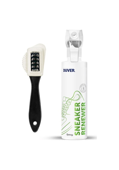 Duver 200 Ml Süet Ve Nubuk Ayakkabı Yenileyici Sprey Ve Nubuk Fırça Beyaz