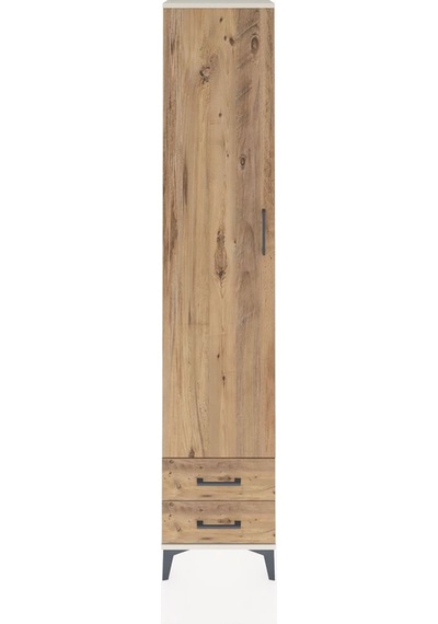 Arges Dolap 5 Raflı 2 Çekmeceli Tek Kapaklı 44x30x221 Aytaşı-çam Aytaşı