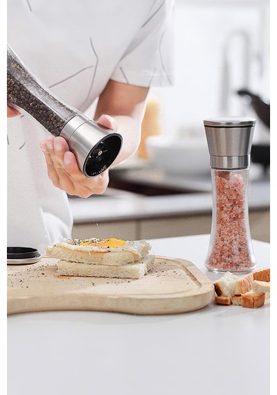 Cam Metal Kapaklı Baharat Öğütücü 250 Ml Sarı