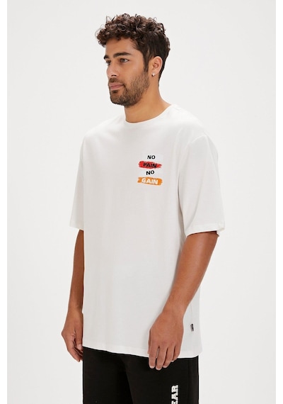 Bad Bear Gain Os Erkek T-shirt-28399-beyaz Beyaz