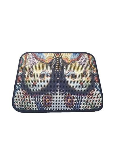 Kedi Tuvalet Önü Elekli Paspas 60 X 45 Cm - Beyaz 2li