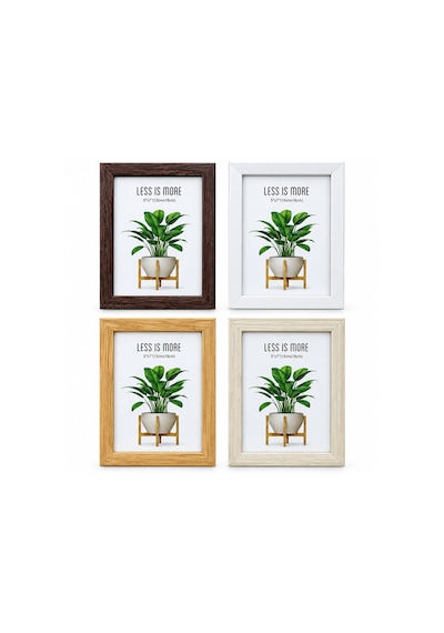 Yakut Ahşap Resim Çerçevesi 5"x7" Ve 21x29.7 Cm Boyutlarıyla- 48'li Paket