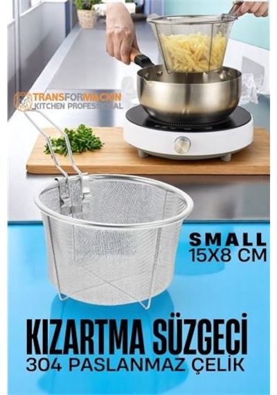 Modacar Kızartma Süzgeci Patates Kızartma Filtresi 304 Paslanmaz Çelik