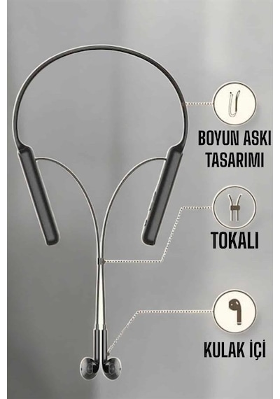 Mikrofonlu Kablolu Bluetooth Kulaklık Yeni Nesil Yüksek Ses Kaliteli - Lisinya