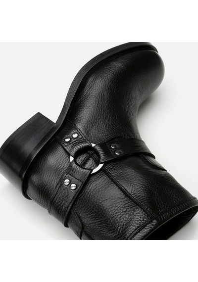 Hotiç Hakiki Deri Siyah Kadın Western Topuklu Bot 01boh297190a100 Siyah-black Siyah