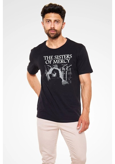 Startmore Adrift Ko Buta Sisters Of Mercy Baskılı Unisex Siyah Tişört - Tshirt T58311 Siyah