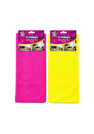 20 Adet Ecomagıc 50x70 Mikrofiber Temizlik Bez Eko 5580