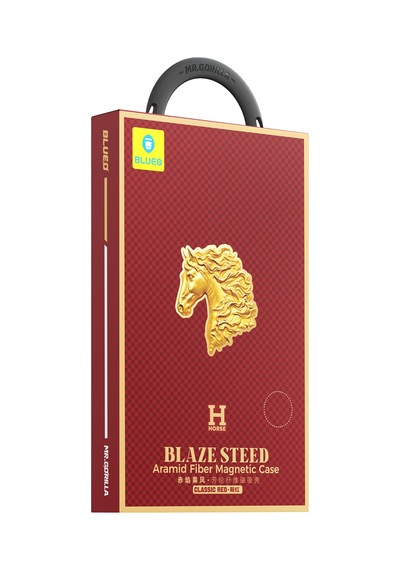 Apple Uyumlu iPhone 17 Pro Blaze Steed Aramid Fiber Magsafe Premium Manyetik Kılıf Şeffaf