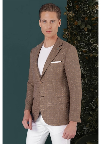 Efor C 660 Slim Fit Bej Spor Ceket Bej
