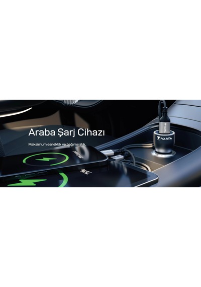 Varta Araç Şarj Aleti 30 W Usb + Type-c 30 W 30w Car Charger