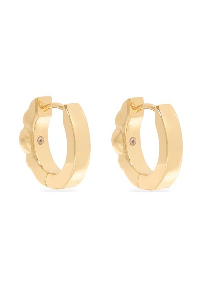 Gem Huggie Hoops 1.5x1.5 Cm Renkli Küçük Halka Küpeler, Şık Ve Zarif Tasarım Gold