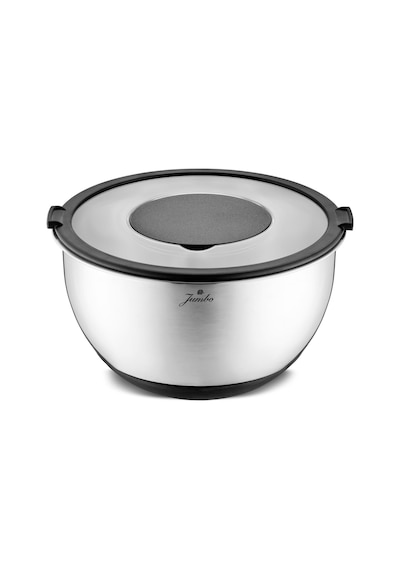 Jumbo New Globe Rendeli Saklama Kabı 24 Cm Gri