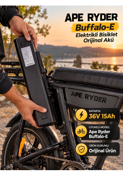 Ape Ryder Buffalo Akü Siyah