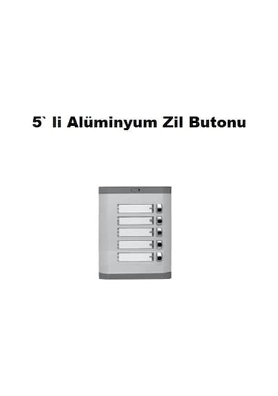 5 Li Alüminyum Zil Butonu