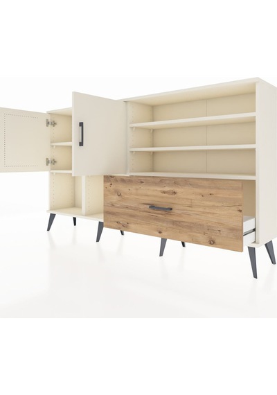 Arges Konsol 7 Raflı Tek Çekmeceli 2 Kapaklı 176x30x99 Aytaşı-aytaşı/çam Aytası/atlas Çam - Aytası Arges Konsol 7 Raflı Tek Çekmeceli 2 Kapaklı 176x30x99 Aytaşı-aytaşı/çam Aytası/atlas Çam - Aytası