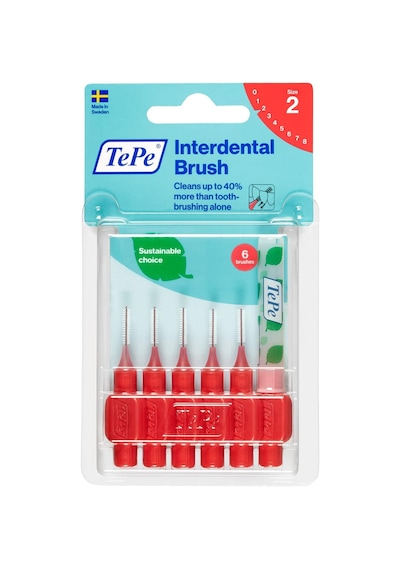 0.5 Mm - Kırmızı Diş Arayüz Fırçası 1 X 6 Adet