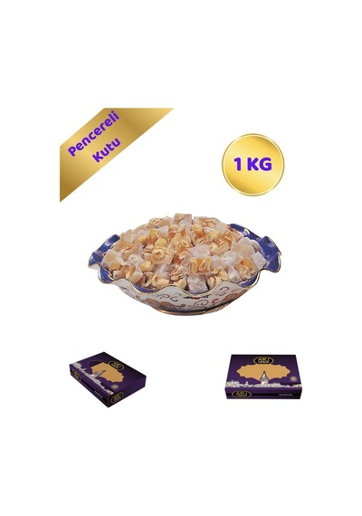 Arı Lokumları Fındıklı Lokum - 1 Kg Pencereli Kutu 20'li Paket