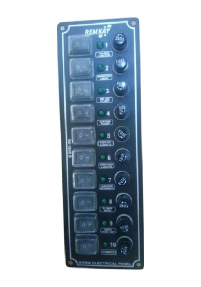 Tekne Sigorta Paneli, Karavan Sigorta Paneli, Switch Panel, 10'Lu, 80X250Mm