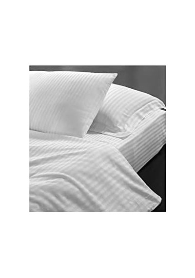 Otel Yastık Kılıfı Pamuk Saten 2 Adet Beyaz 50x70 Sedna 50 x 22