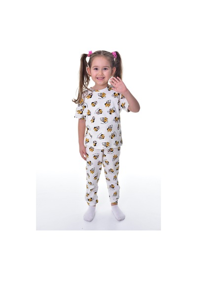 Bunny Hopp %100 Pamuk İnterlok Kumaş Kısa Kollu Minnie Mause Desenli Yazlık Kız Çocuk Pijama Takımı Beyaz Bunny Hopp %100 Pamuk İnterlok Kumaş Kısa Kollu Minnie Mause Desenli Yazlık Kız Çocuk Pijama Takımı Beyaz