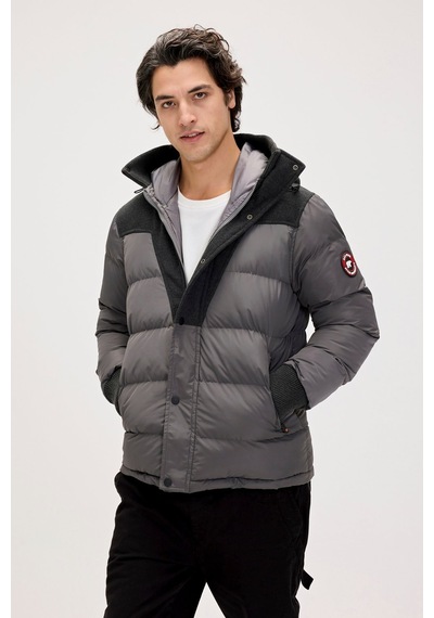 Bad Bear Valery Asfalt Erkek Puffer Mont-asphalt Asphalt