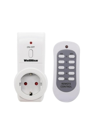 Wellhise Tekli Uzaktan Kumandalı Priz 1+1 3680w