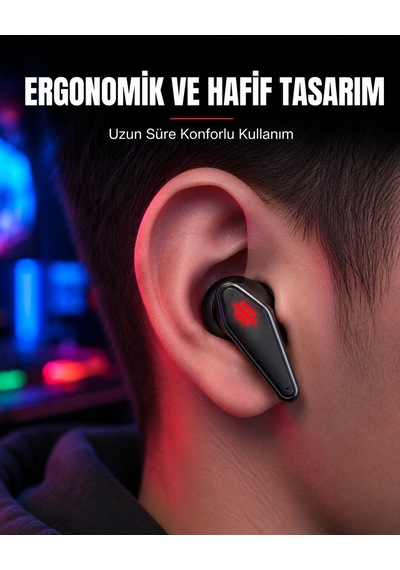 Led Işıklı Kablosuz Kulaklık Ergonomik Tasarım Yeni Nesil Belirtilmemiş