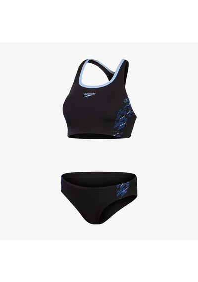 Speedo Placement 2 Piece Kadın Siyah Bikini - 8-00306016856