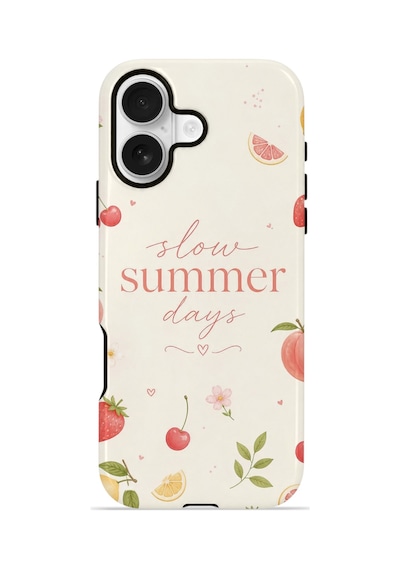Apple iPhone Uyumlu 17 Vorian Çift Katmanlı Kılıf Slow Summer Days