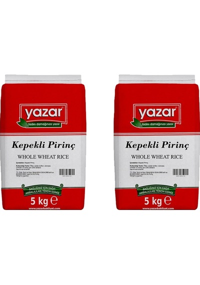 Yazar Kepekli Pirinç 2 x 5 KG