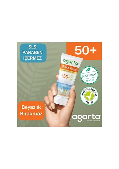 Agarta Güneş Kremi SPF 50+ 100 ML Yetişkin