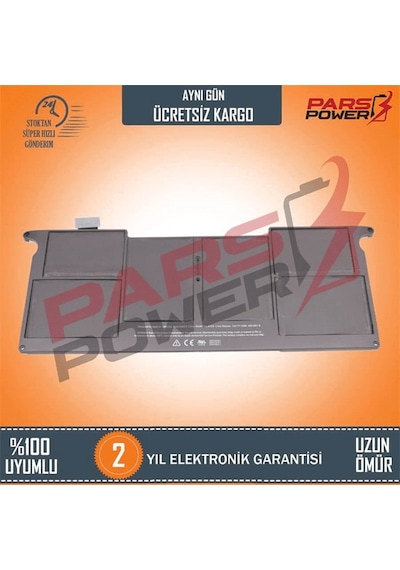 Apple Uyumlu MacBook Air 11" A1370 (Late 2010) MC505F/A Batarya - Pil 154703