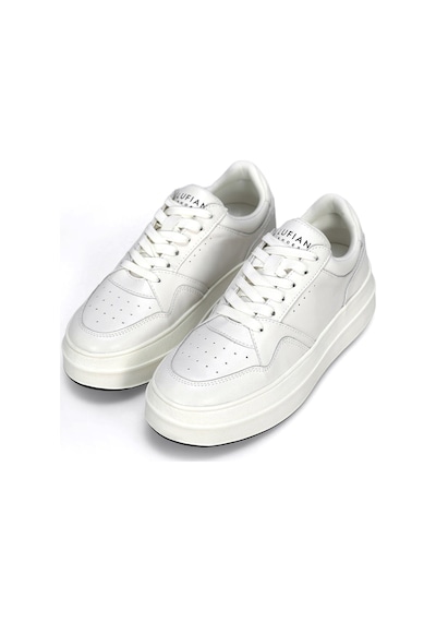 Lufian 122230040 Vanessa Kadın Hakiki Deri Klasik Sneaker Beyaz Beyaz
