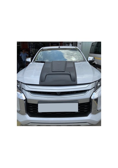 Mitsubishi L200 2015-2022 Kaput Scoop Kaplama Kaput Üstü Hava Girişi Görünümlü Kaplama Siyah