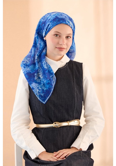 Silk Home Soft Eşarp 73095-13 Saks, Bebe Mavi, Mavi