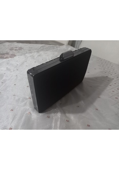 Ttvakum Abiye Çanta Tel Kırma El İşlemeli Dalgalı Açık Gri
