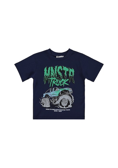 Civil Boys Mnstr Truck Baskılı 2-5 Yaş Tişört - Lacivert