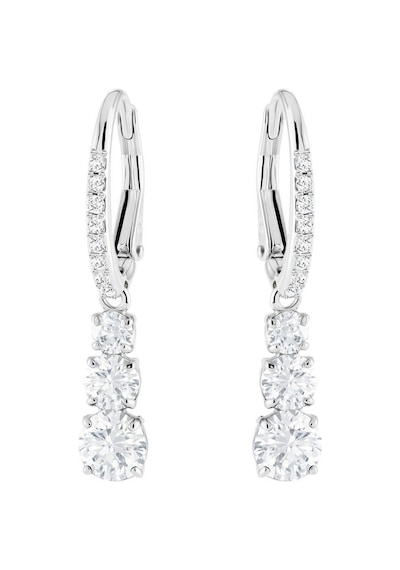 5416155 Swarovski Küpe Attract Trilogy:Pe Rnd Czwh/Rhs Gümüş