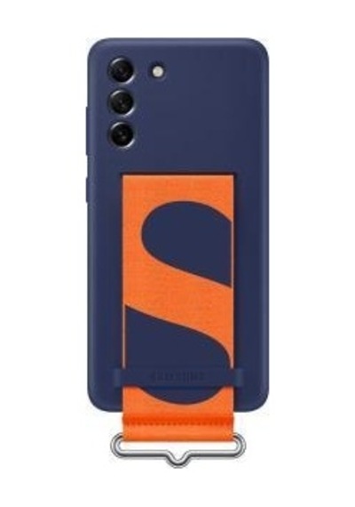 Galaxy S21 Fe İle Uyumlu Kayışlı Silikon Kılıf Lacivert-ef-gg990tnegww